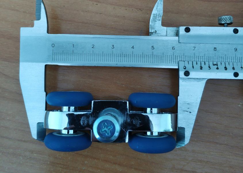 Розсувна система для міжкімнатних дверей EKF E-120101-02 (80кг) з 1.6 м профілем 2543 фото