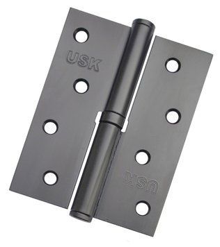 Розʼємні дверні петлі ліві USK 4x3x2.5-1BB 100 мм Графіт 2258 фото